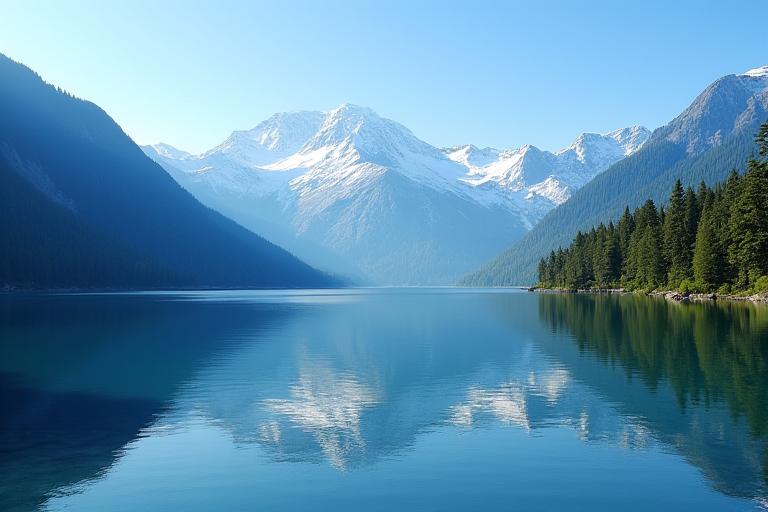 Der klare Gosausee mit dem Dachstein-Gletscher im Hintergrund