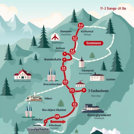 Karte für einen 7-Tages-Trip durch Tirol und zum Großglockner